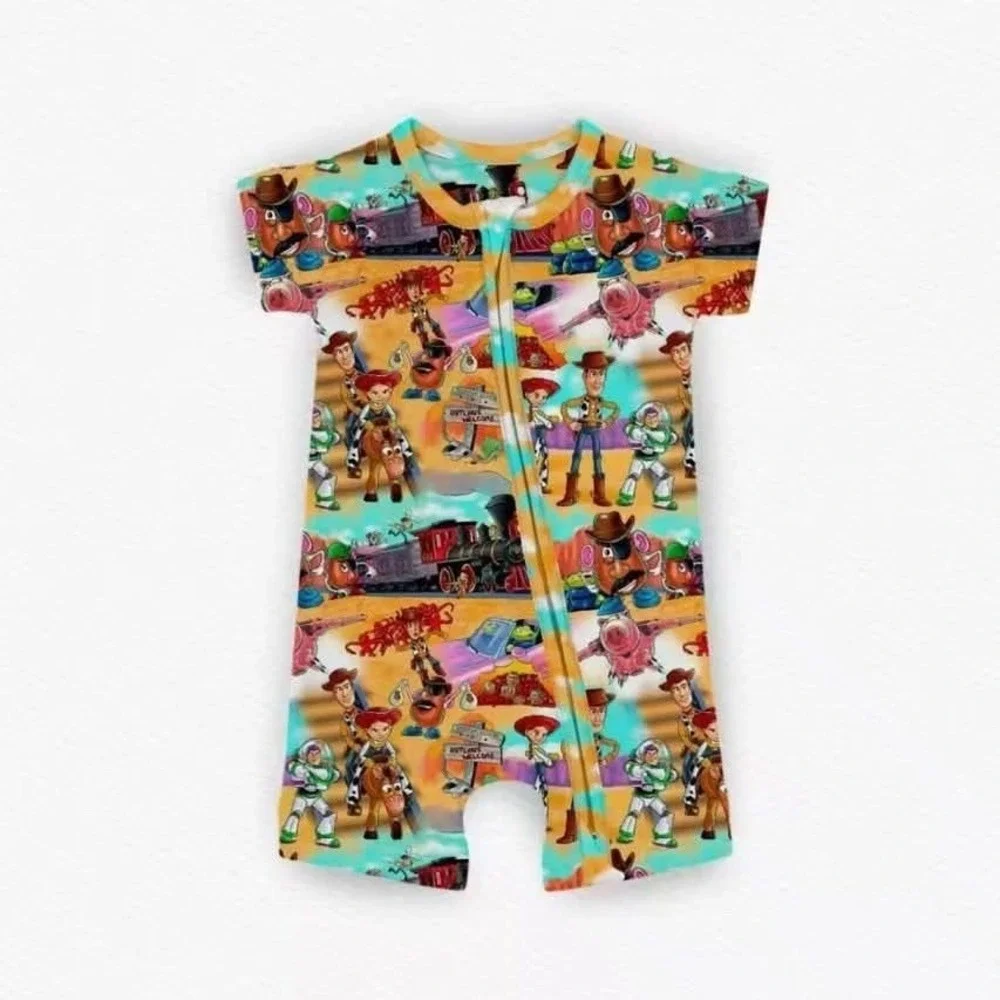 Serial Bamboo Railroad Friends 12/18M Shortie NWT